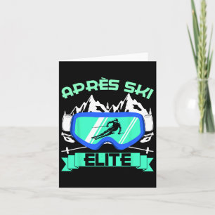 Apres Ski Elite Skiing Snowboarding Ski Bunny Ski  Card