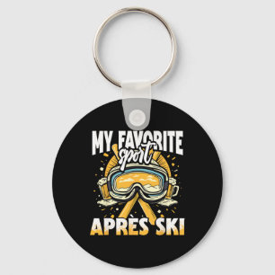 Apres Ski For A Funny Winter Sports Party _1  Key Ring