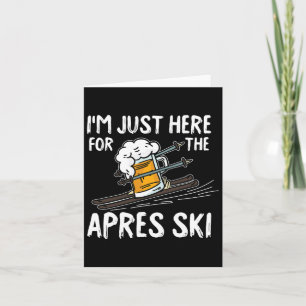 Apres Ski Funny Skier Winter Sport Skiing Gift Card