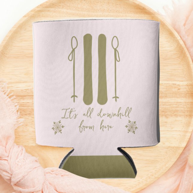 Apres Ski Funny Winter Bachelorette  Can Cooler (Creator Uploaded)