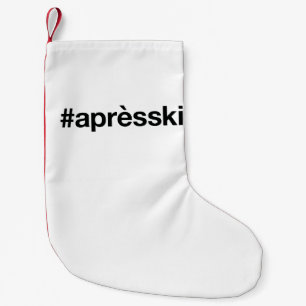 APRES SKI Hashtag Small Christmas Stocking