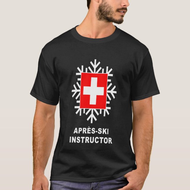 Apres Ski Instructor Funny Skier Pullover Hoodie11 (Front)