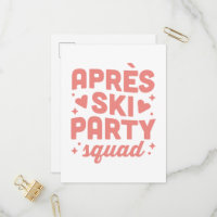 Apres ski party girls squad pink aesthetic