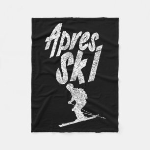 Apres ski party squad crew skiing beer skierApres  Fleece Blanket