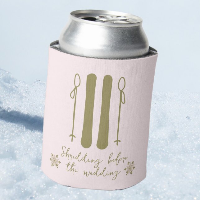 Apres Ski Pink Winter Bachelorette  Can Cooler (Creator Uploaded)