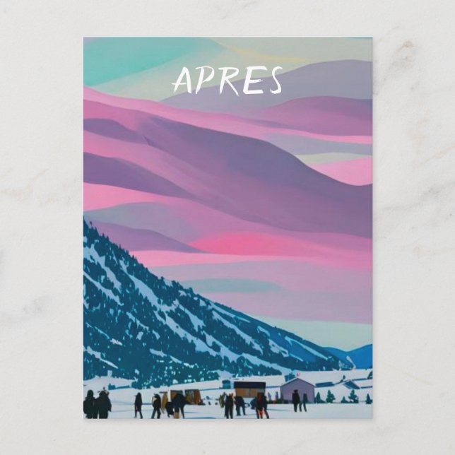 Apres ski postcard (Front)