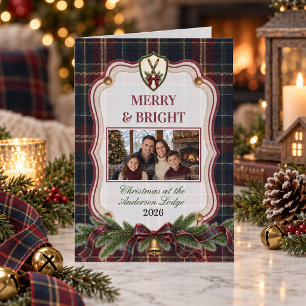 Après Ski Preppy Christmas Family Photo Holiday Card