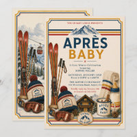 Après Ski Retro Alpine Chalet Baby Shower