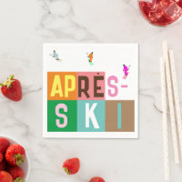 Après-ski Retro Skiers Colour Block