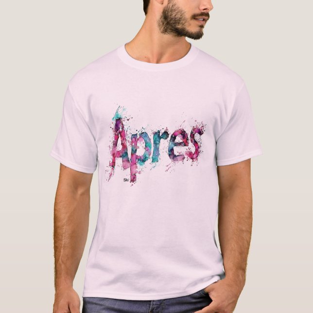Après Ski Watercolor T-Shirt (Front)
