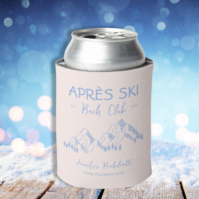 Apres Ski Winter Bachelorette Bach Club Can Cooler (Apres Ski Winter Bachelorette Bach Club Can Cooler)