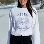 Après Ski With The Bride to Be Bach Weekend Sweatshirt<br><div class="desc">This design features trendy bold text,  snowy vibes with hand drawn elements.</div>