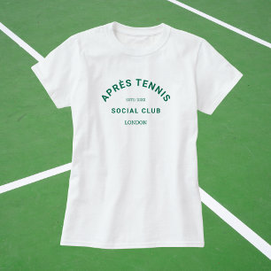 Après Tennis Social Club Custom Green Crest T-Shirt