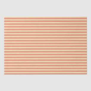 Apricot and Peach Stripes Tissue Paper