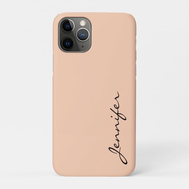 Apricot colour background Case-Mate iPhone case (Back)
