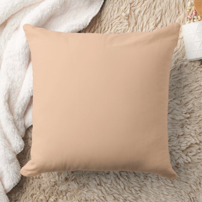 Apricot Cream Solid Cushion (Blanket)