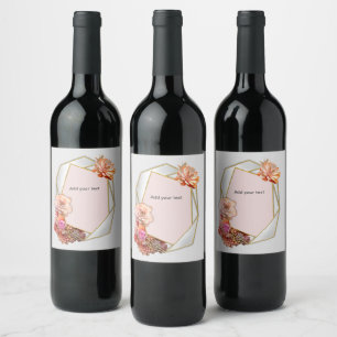 Apricot Crush Succulent Colours Wine Label