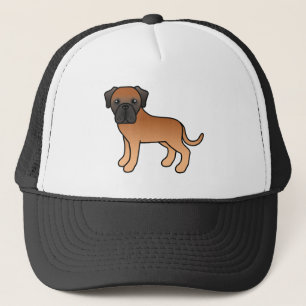 Apricot English Mastiff Cute Cartoon Dog Trucker Hat