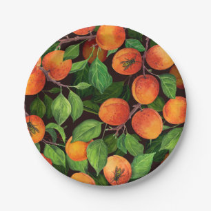Apricot garden 1 paper plate