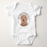 Apricot Golden Doodle Dog Big Brother