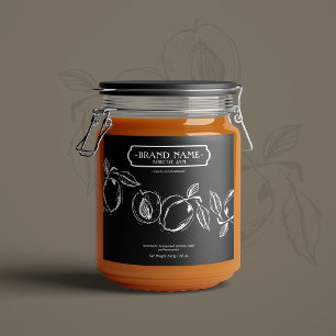 Apricot Jam Jar Label Packaging Design