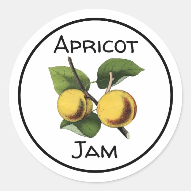 Apricot Jam Label (Front)