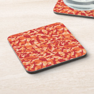 Apricot Lava Camouflage Coaster