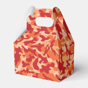 Apricot Lava Camouflage Favour Box