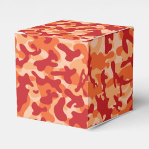 Apricot Lava Camouflage Favour Box