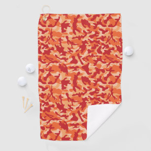 Apricot Lava Camouflage Golf Towel