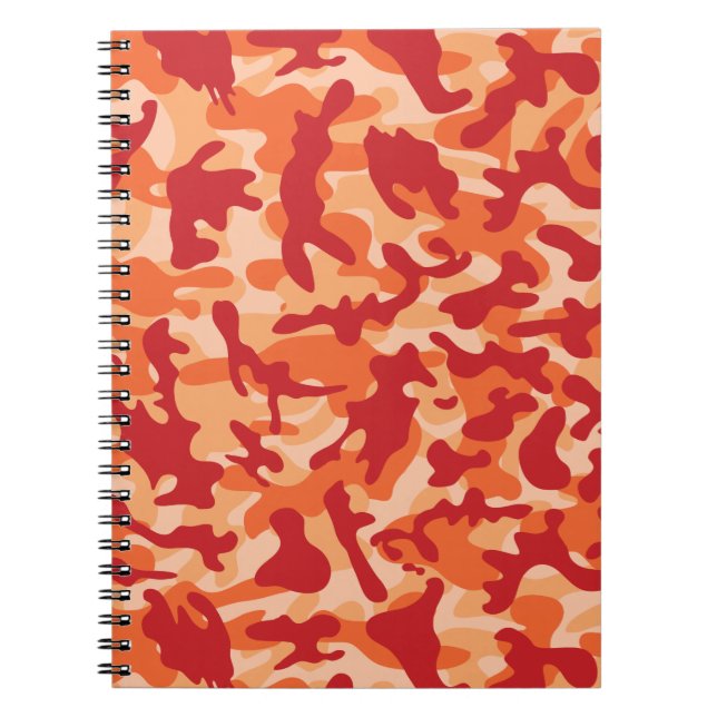 Apricot Lava Camouflage Notebook (Front)