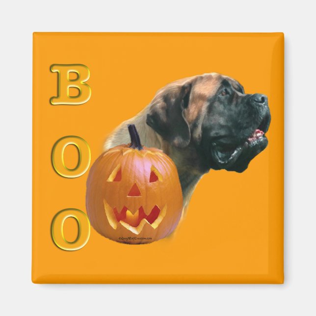Apricot Mastiff Boo Magnet (Front)