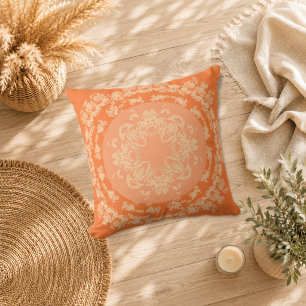 Apricot Medallion Cushion