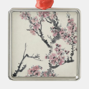 Apricot Metal Tree Decoration