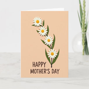 Apricot Mothers Day Bloom Card