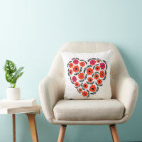 Apricot Orange Flower Heart