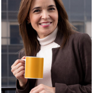 Apricot Perfection - Elegant Solid Apricot Coffee Mug
