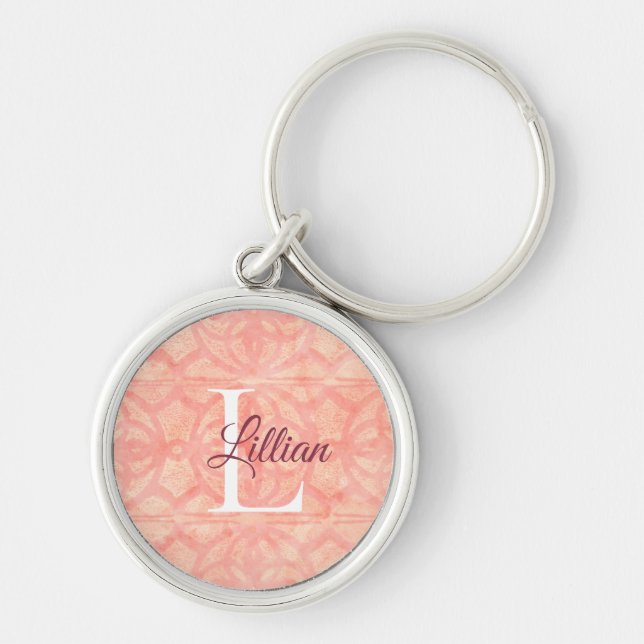 Apricot Pink Key Ring (Front)