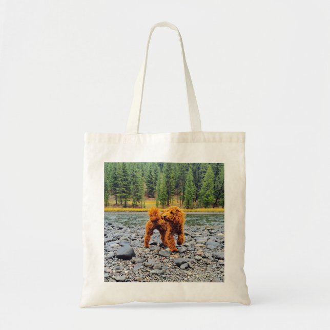 Apricot Poodle - Customisable Gift Tote Bag (Front)