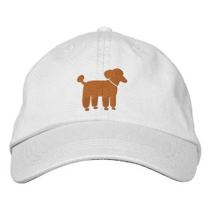 Apricot Poodle Dog Logo (Customisable Colour) Embroidered Hat