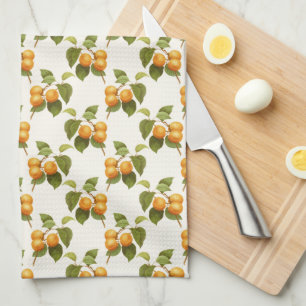 Apricot Print Tea Towel