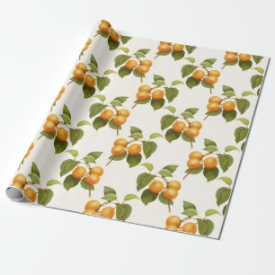 Apricot Print Wrapping Paper