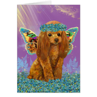 Apricot Red Poodle Puppy Fairy