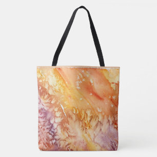 Apricot Rose Abstract Design Tote Bag