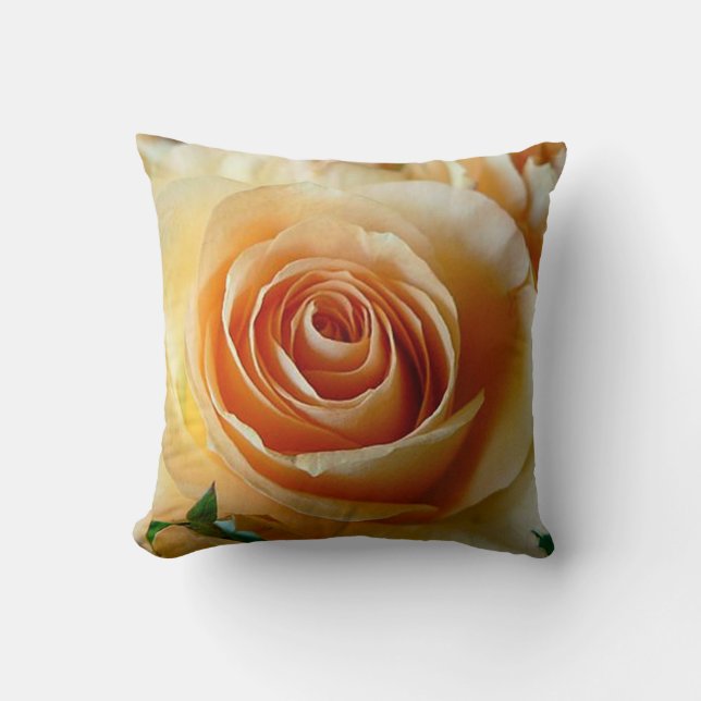 Apricot Rose Cushion (Front)