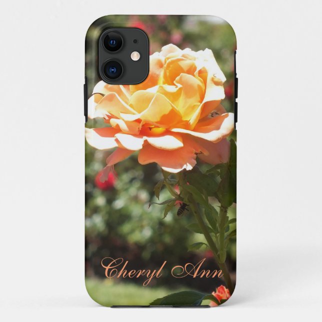 Apricot Rose iPhone 5 case *personalise* (Back)