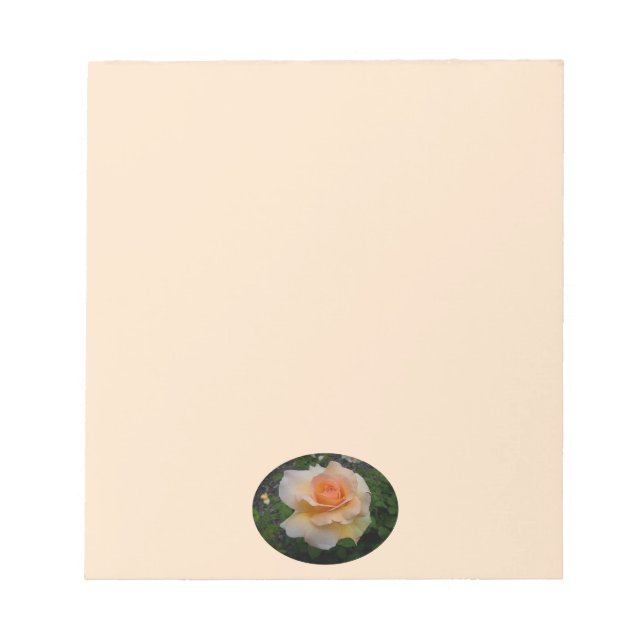 Apricot Rose Notepad (Front)