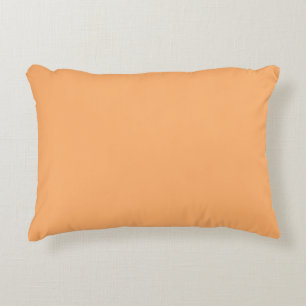Apricot (solid colour)  decorative cushion