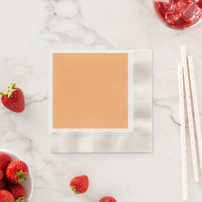 Apricot (solid colour)  napkin (Insitu)