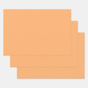 Apricot (solid colour)  wrapping paper sheet